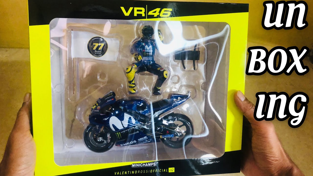 Unboxing Minichamps Motogp Valentino Rossi Yamaha Yzr M1 Catalunya 2018