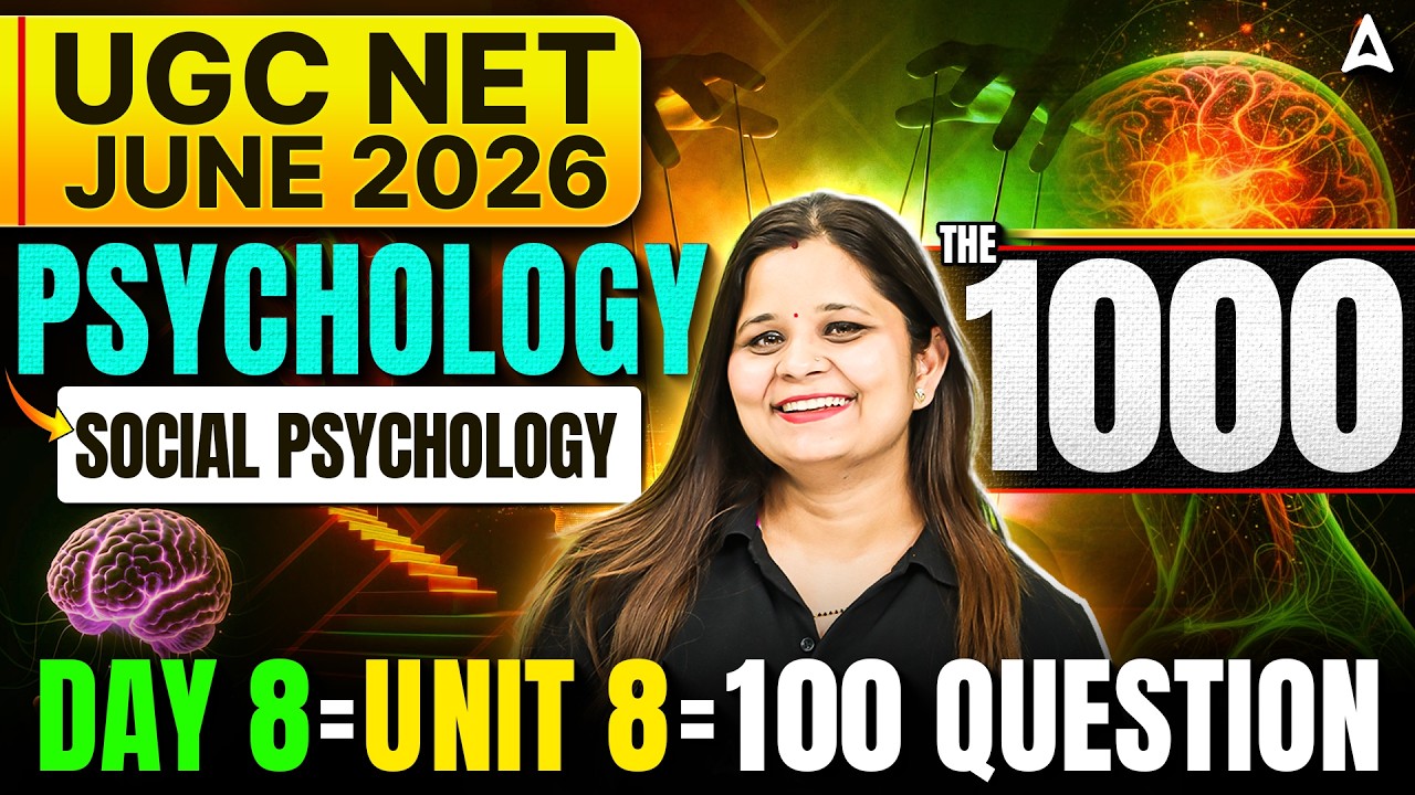 UGC NET Psychology | UGC NET Psychology Unit 8 Social Psychology In One Video By Anjali Mam