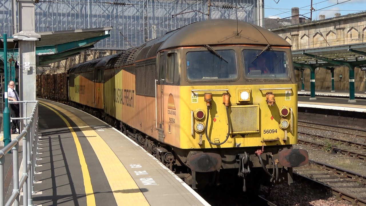 Fantastic Train Variety at Carlisle! 37s, 43s, 56s, 66s. 16 August 23