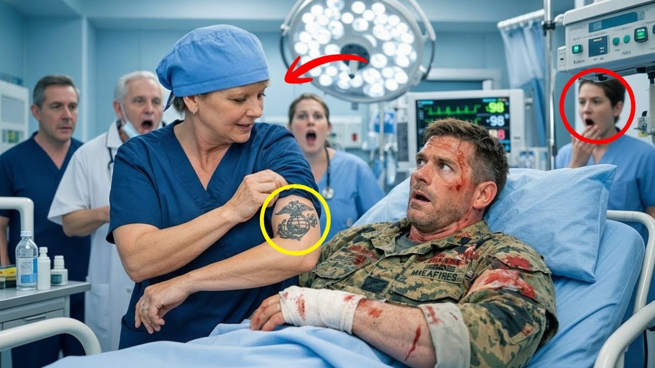 Marine Commander Refused Help… Until the Nurse Showed Her Unit Tattoo