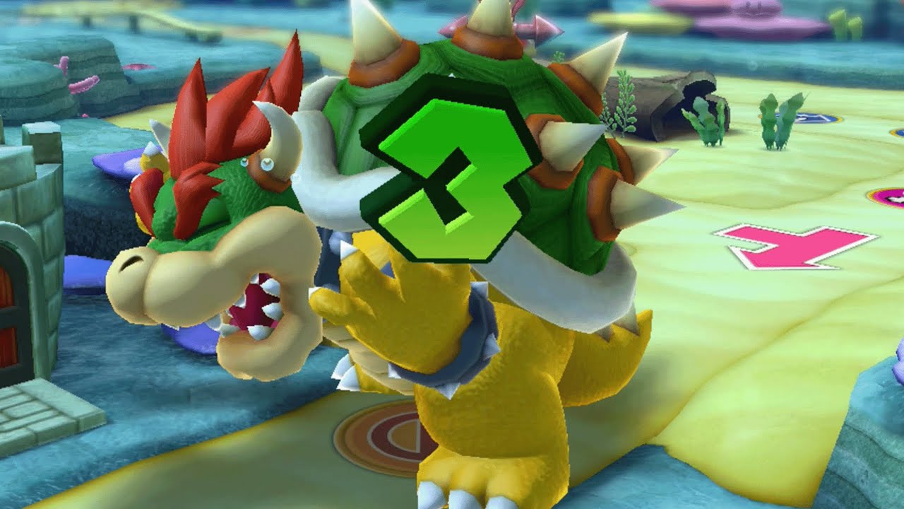 Mario Party 10 - Mario vs Luigi vs Wario vs Waluigi vs Bowser - Whimsical Waters
