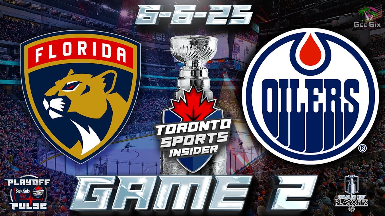 6-6-25 Florida Panthers vs Edmonton Oilers Game 2 Game Audio | 2025 Stanley Cup Gamecast & Chat