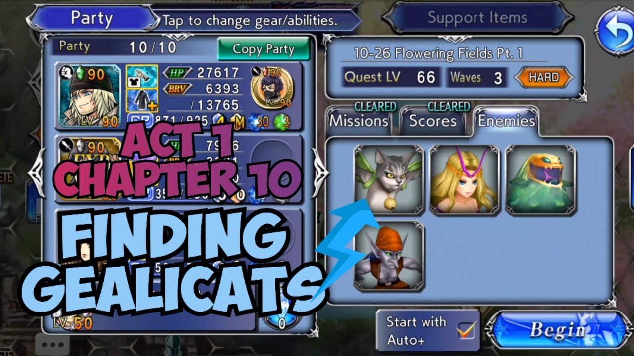 [DFFOO] OPERA OMNIA - MONTHLY MISSION - DEFEAT 20 GAELICAT TYPES