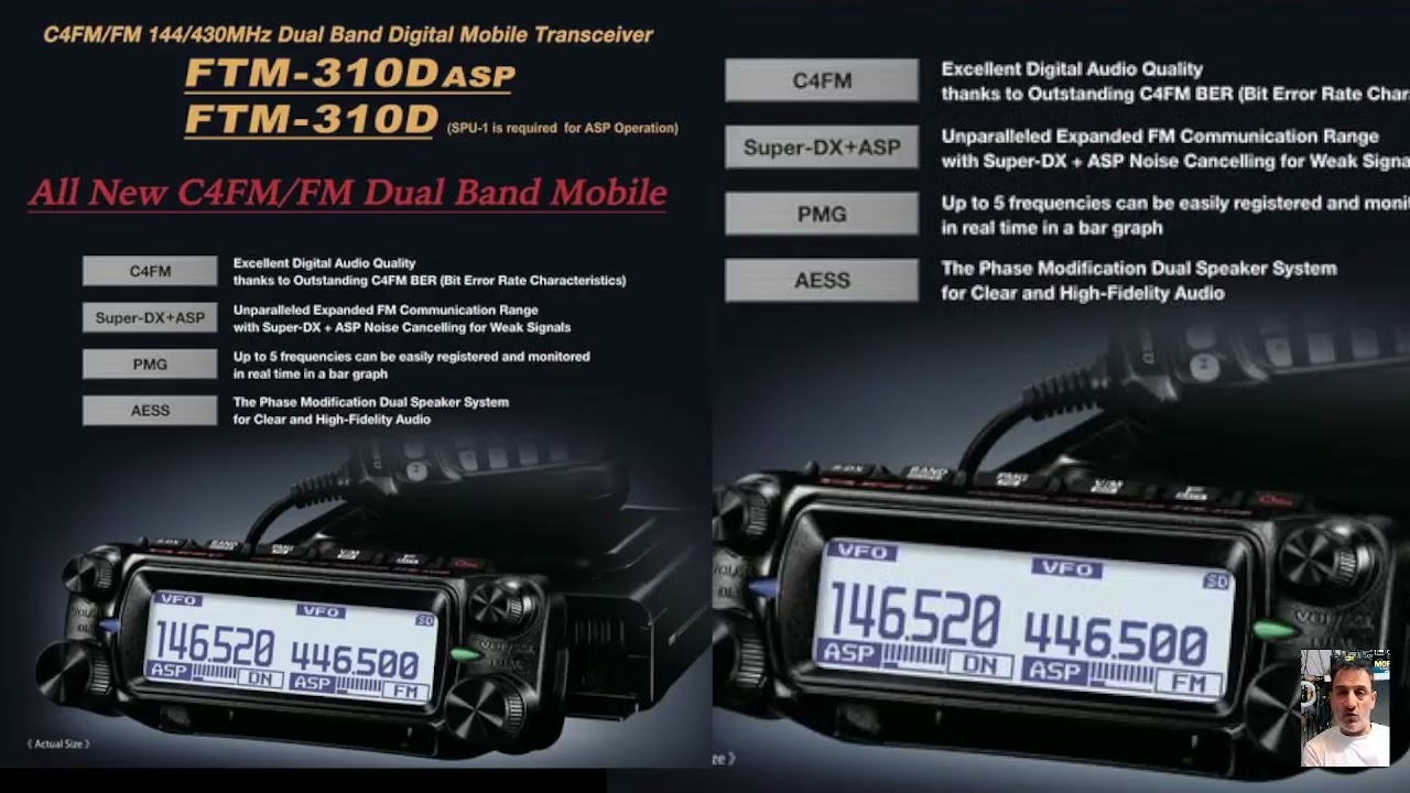 NEW - YAESU FTM310D - Announced  VHF UHF C4FM