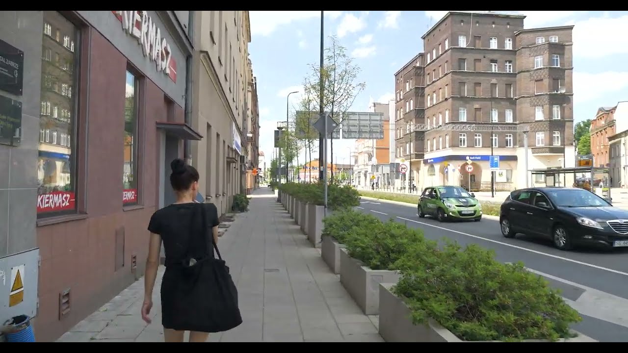 GLIWICE Wirtualne zwiedzanie zabytkowe kamienice centrum miasta deptak spacerowy stare miasto