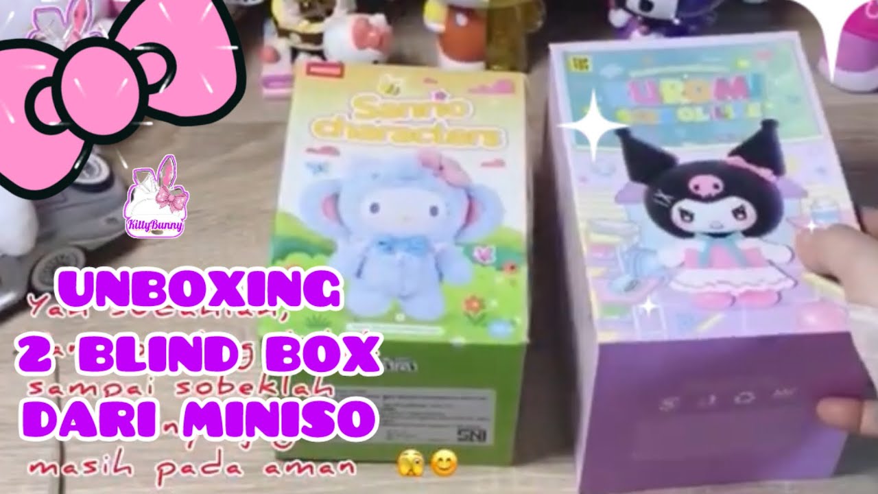 UNBOXING BLINDBOX SANRIO CHARACTERS MINISO & SANRIO KUROMI TOP TOY #sanriounboxing #kuromi #sanrio