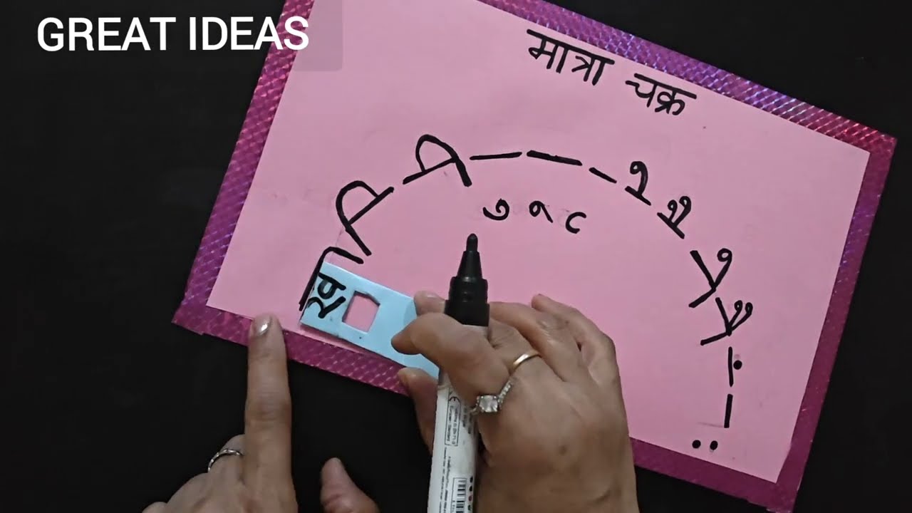 Hindi Matra Chakra | Hindi TLM |Primary School TLM | Hindi SchoolProject#matrachakra