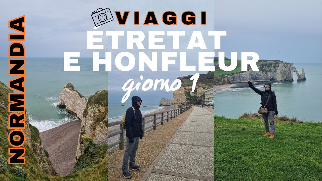 Quattro giorni in Normandia in Francia in inverno | 1° giorno: Étretat e Honfleur | in 4K