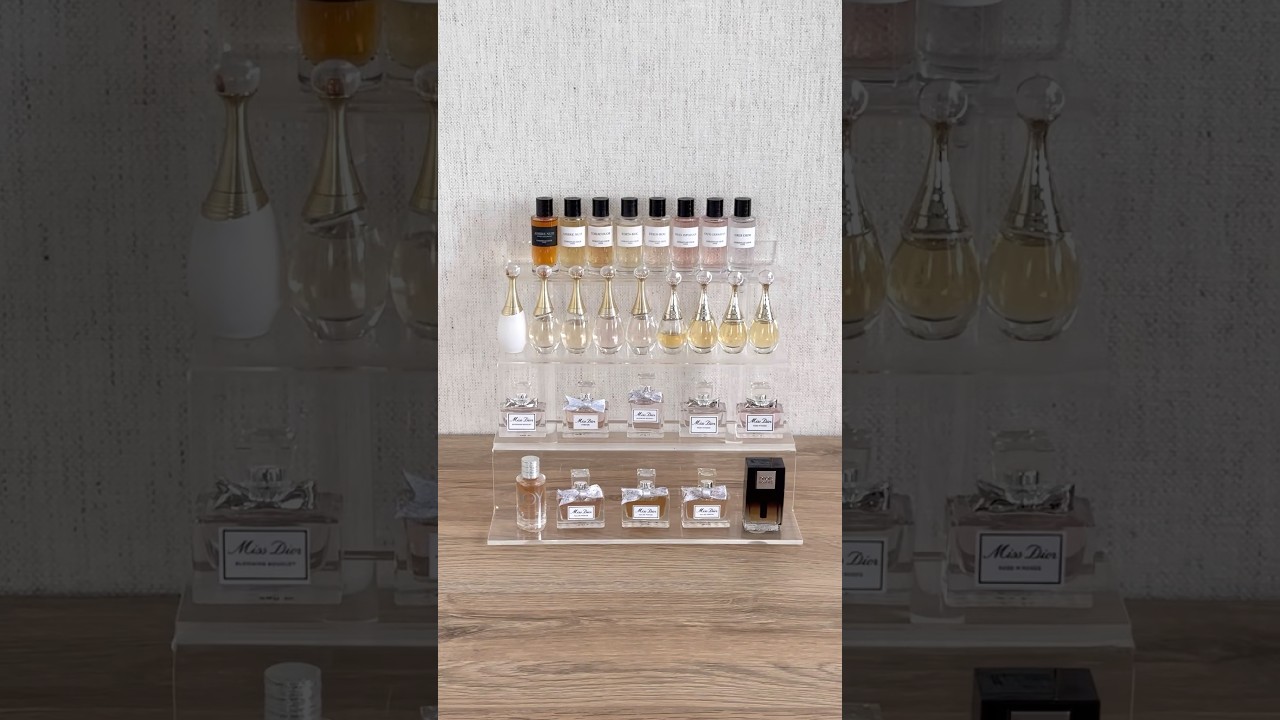 Dior Perfume Minis 🥹✨ #asmr #diorbeauty #organizewithme #organizer #perfume #miniature #miniverse