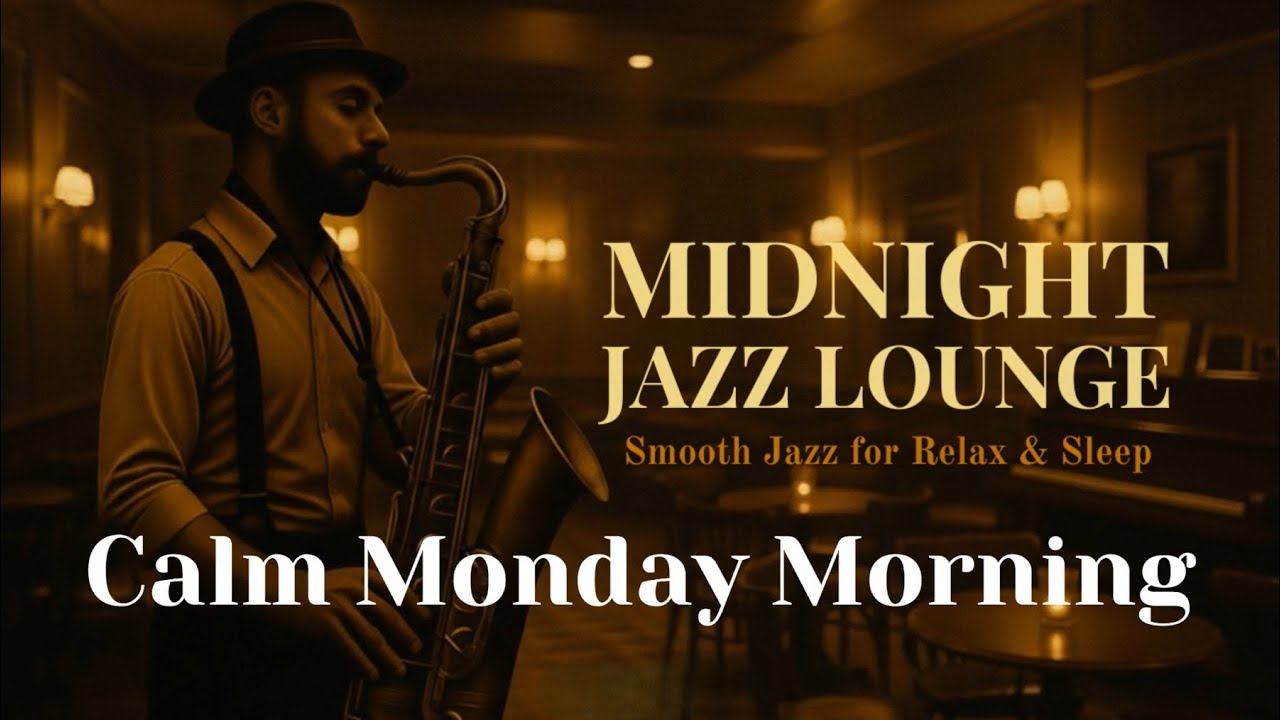 Calm Monday Morning Lounge Jazz for Focus | Midnight Jazz Lounge