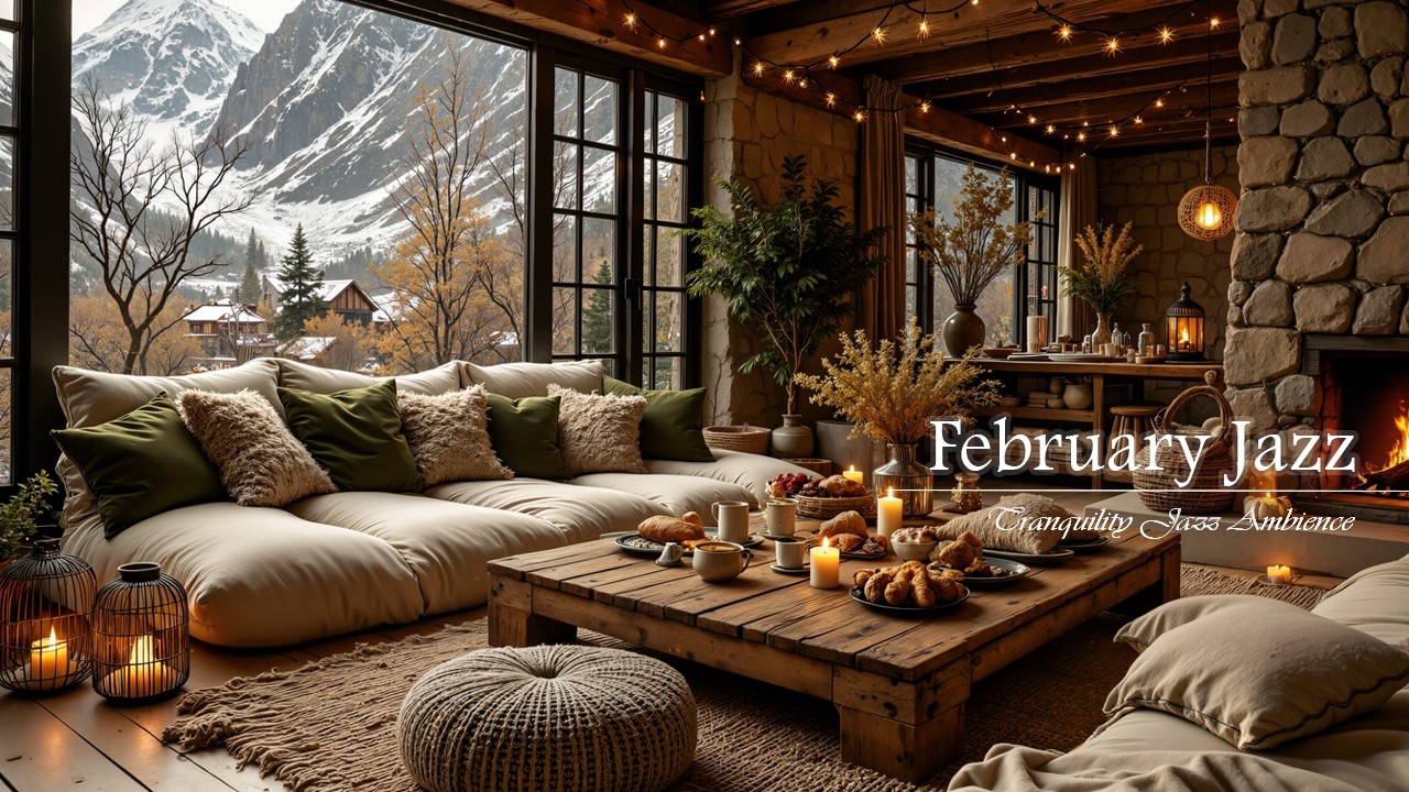February Jazz at Cozy Cafe Ambience | Enjoy Relaxing With Soothing Jazz Music for Study & Work