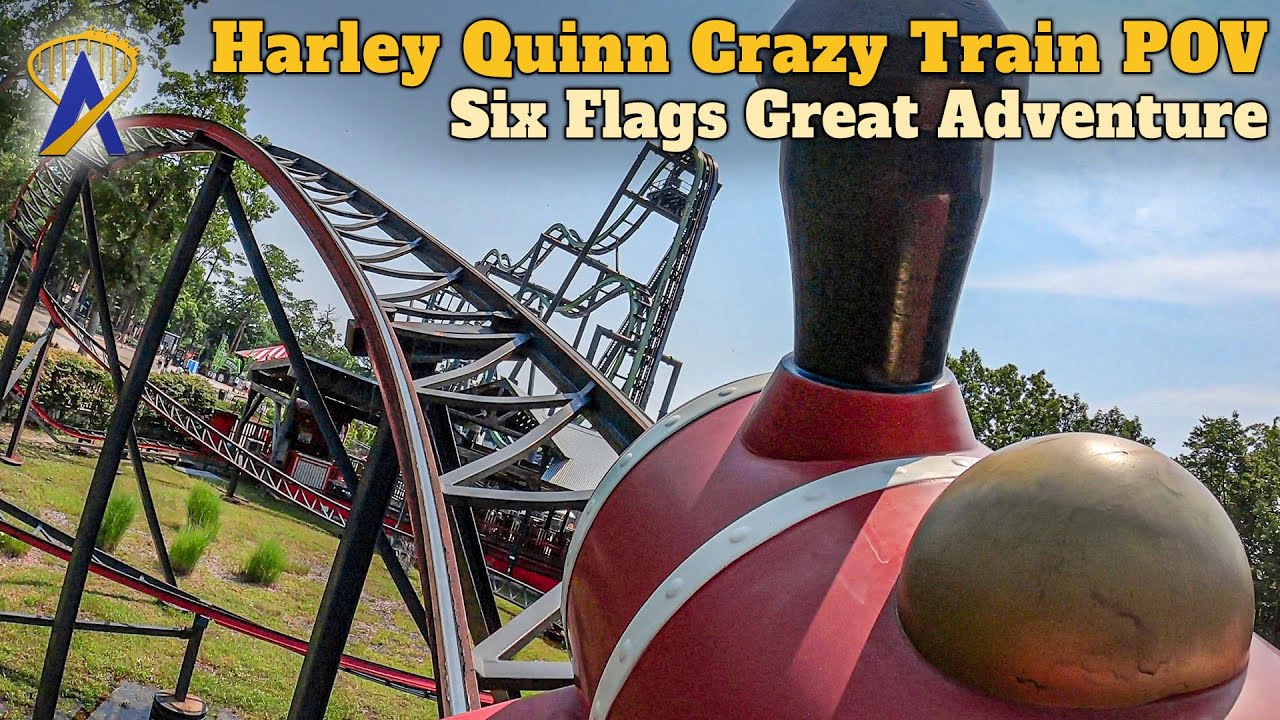 Harley Quinn Crazy Train Front-Row POV at Six Flags Great Adventure