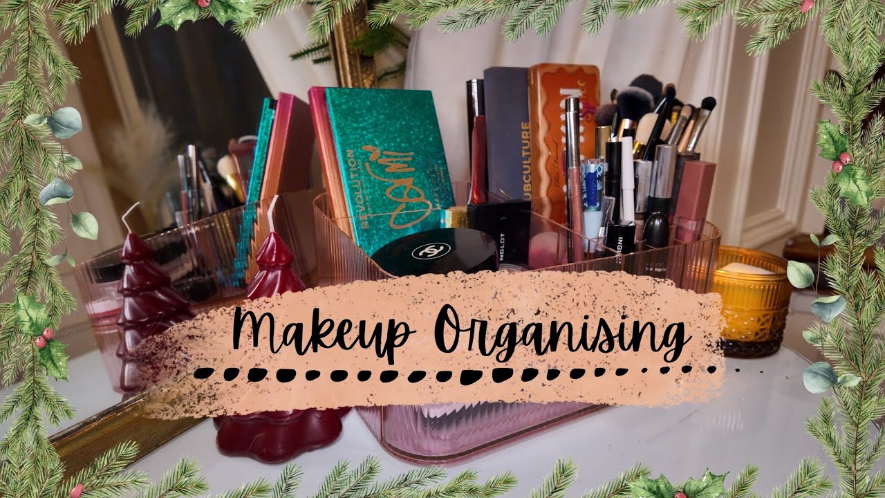 Winter Makeup Organising ❄️ Зимова Косметичка #grwm #makeup #aesthetic #new #winter #christmas #top