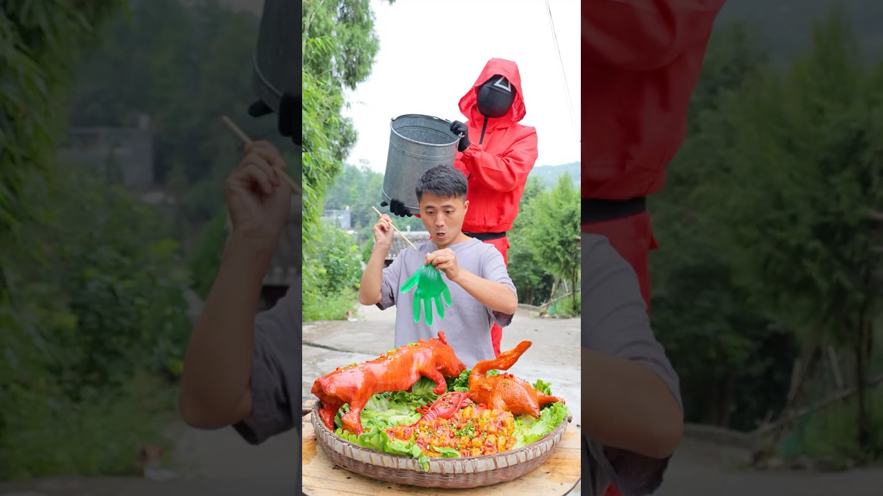 This game is so thrilling! #funny #foodchallenge