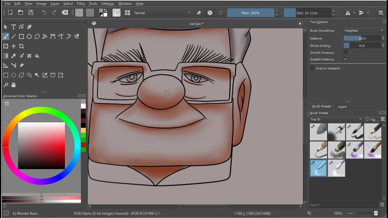 Basic Shading and Blending in Krita