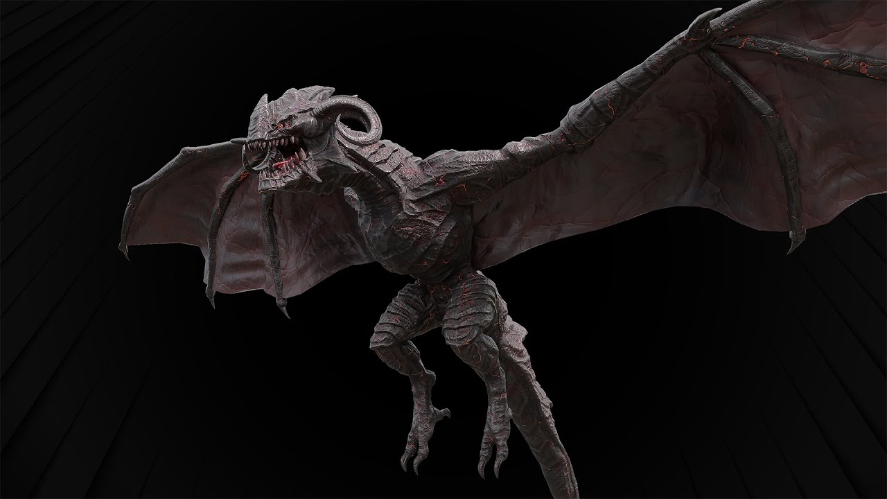 Hell Wyvern | Infernal Dragon | Re-Render