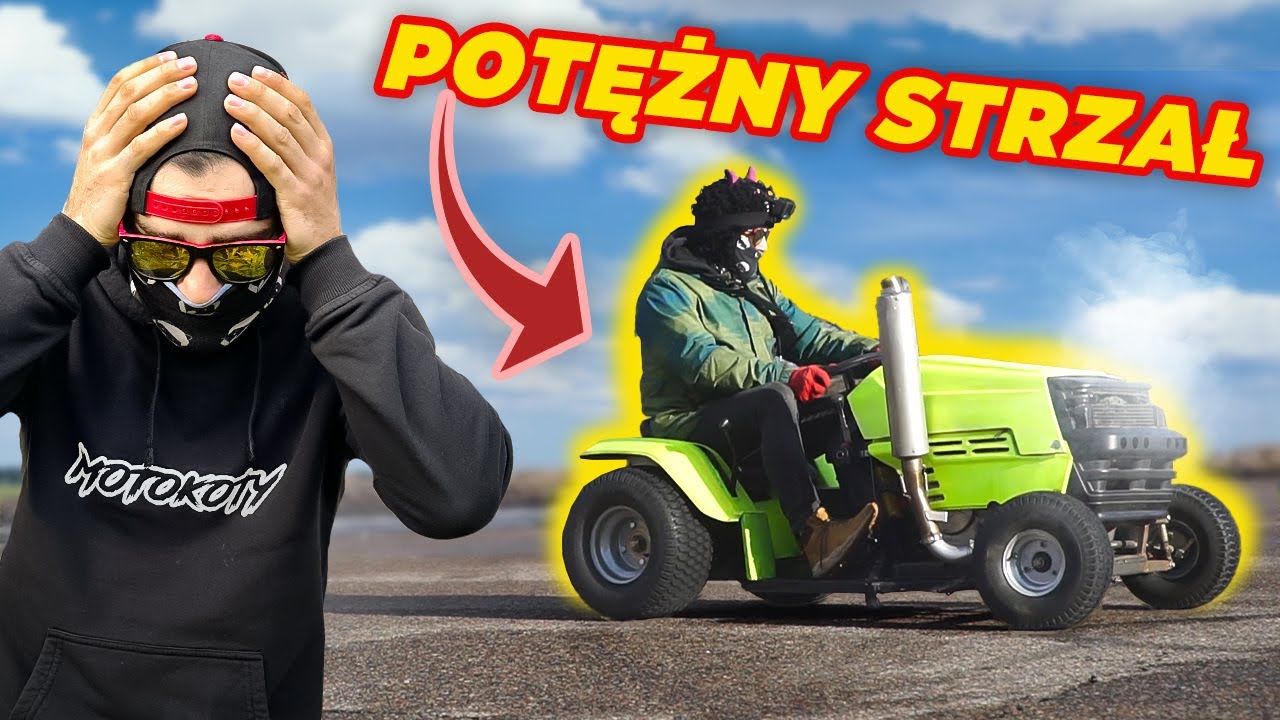 Wybuchł nam silnik w kosiarce z silnikiem Hondy CBR 600!