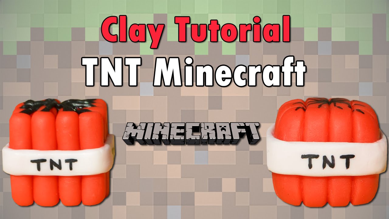 Minecraft ★ TNT Tutorial ★ Plasticina ★ Porcelana fria ★ Polymer clay