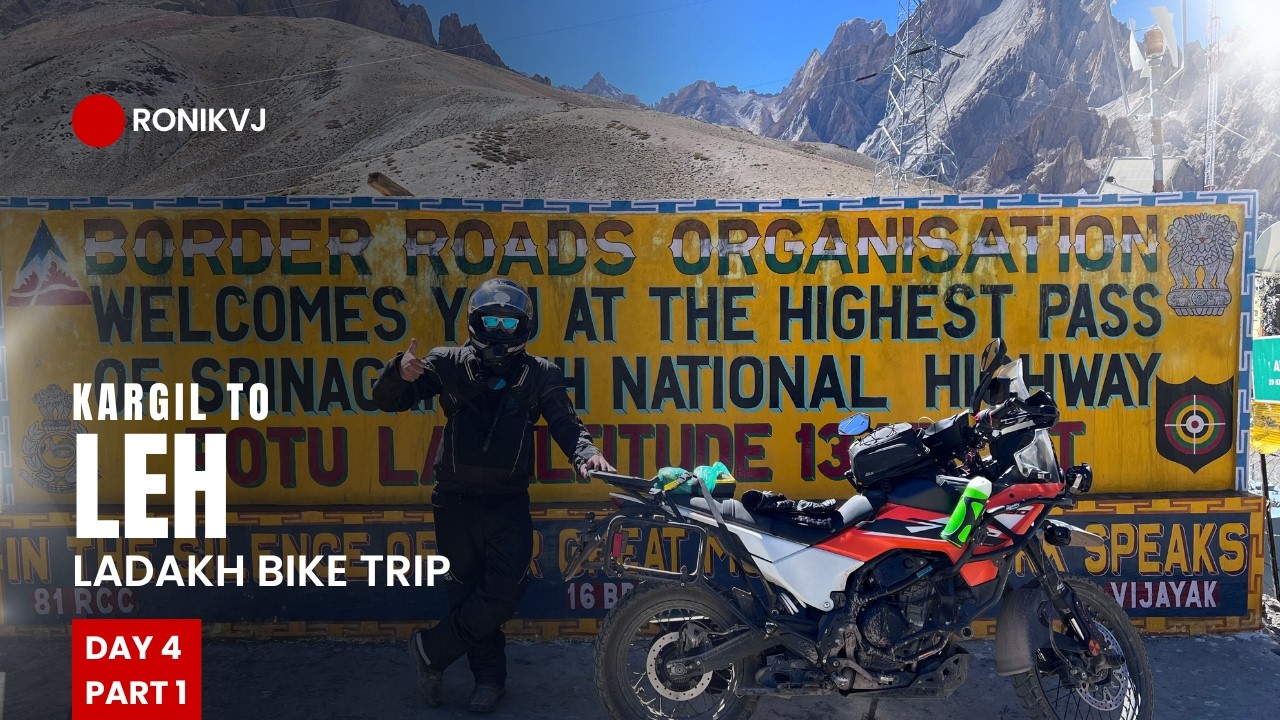 High Passes & High Emotions! Kargil se Leh Ka Safar bana Yaad gaar | Day 4