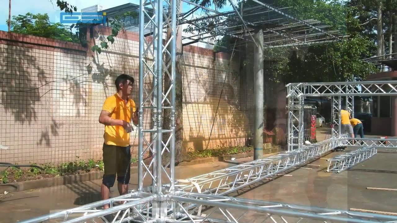F34 10*10*7m peak truss setup