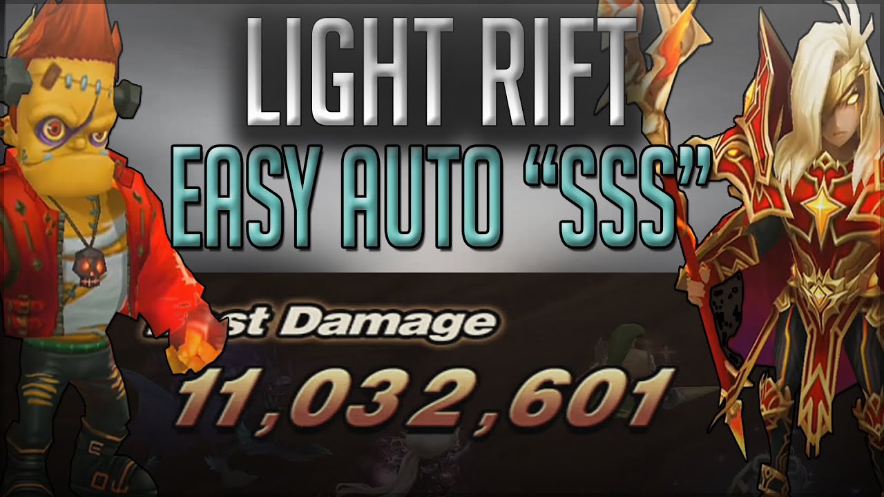 Building easy SSS Light Rift teams : Summoners War