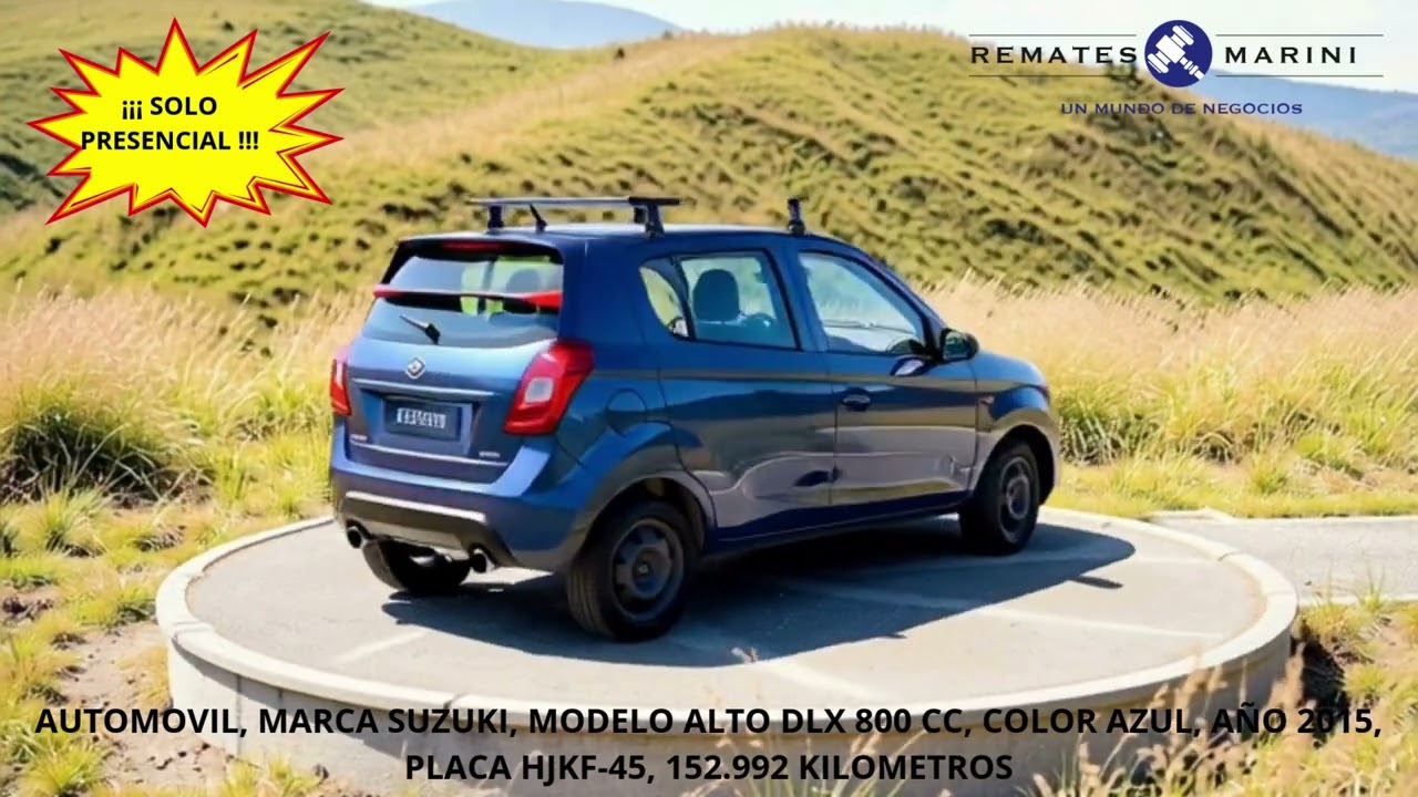 AUTOMOVIL SUZUKI ALTO SOLO PRESENCIAL