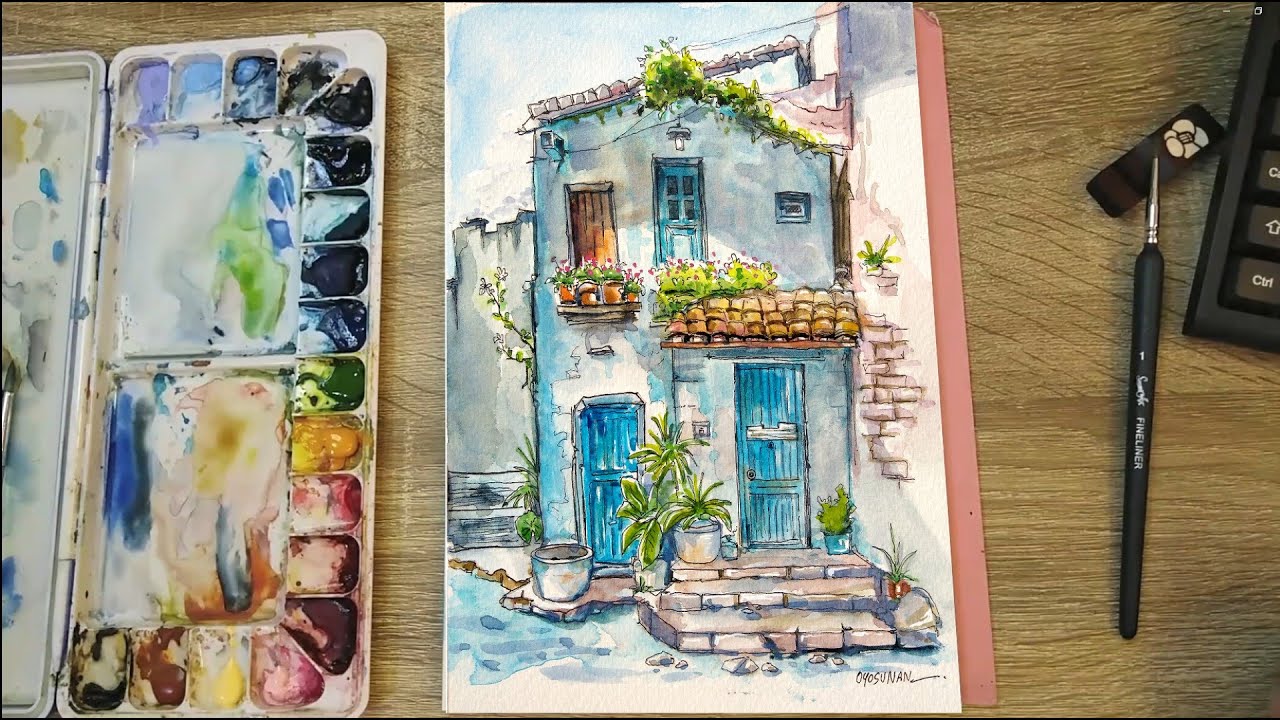 Watercolor Painting 🎨: 