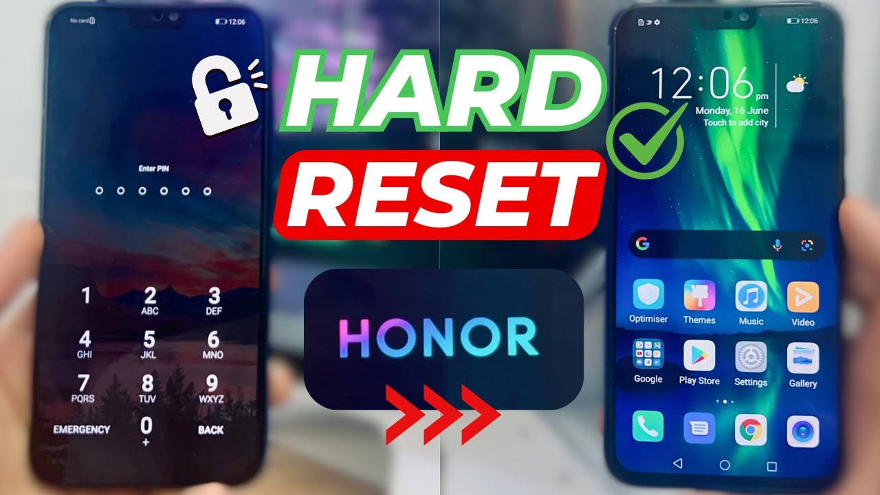 Honor 8X (JSN-L22) Hard Reset || Factory Reset - Forgot Password Honor