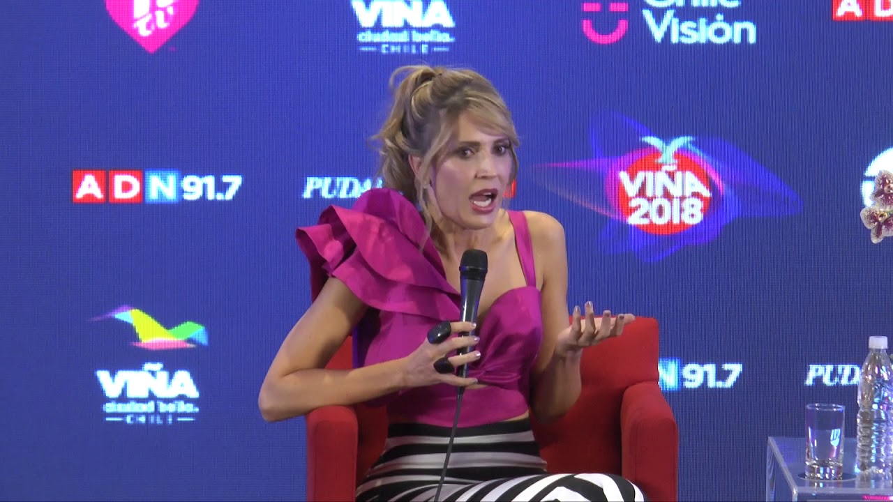 Conferencia de prensa de Alejandra Azcarate   Festival de Viña 2018   23 de febrero de 2018