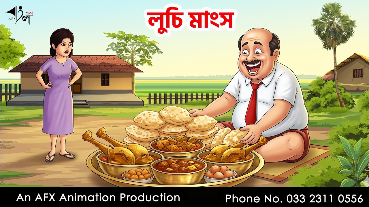 লুচি মাংস  I Bangla Cartoon | বাংলা কার্টুন  | Thakumar Jhuli | AFX Animation