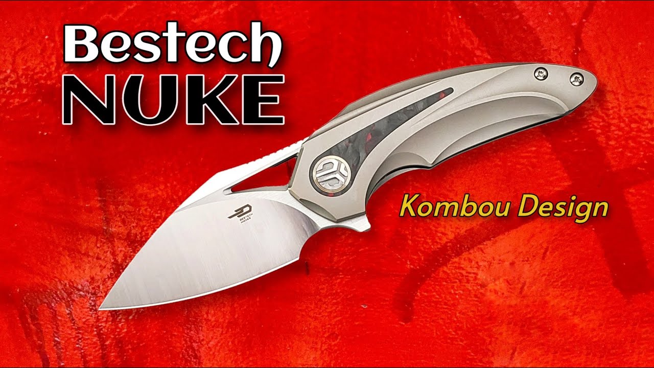 Bestech Nuke: Small Framelock Flipper Blade with a BIG Feel!  Kombou Design!