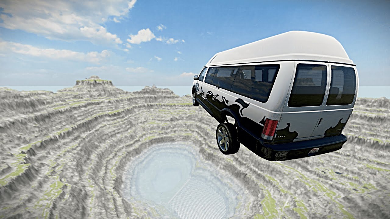 How Far Can This Car Fly? | Epic High Speed Car Jumps #004 BeamNG.drive  #beamngdrive #beamngcrashes
