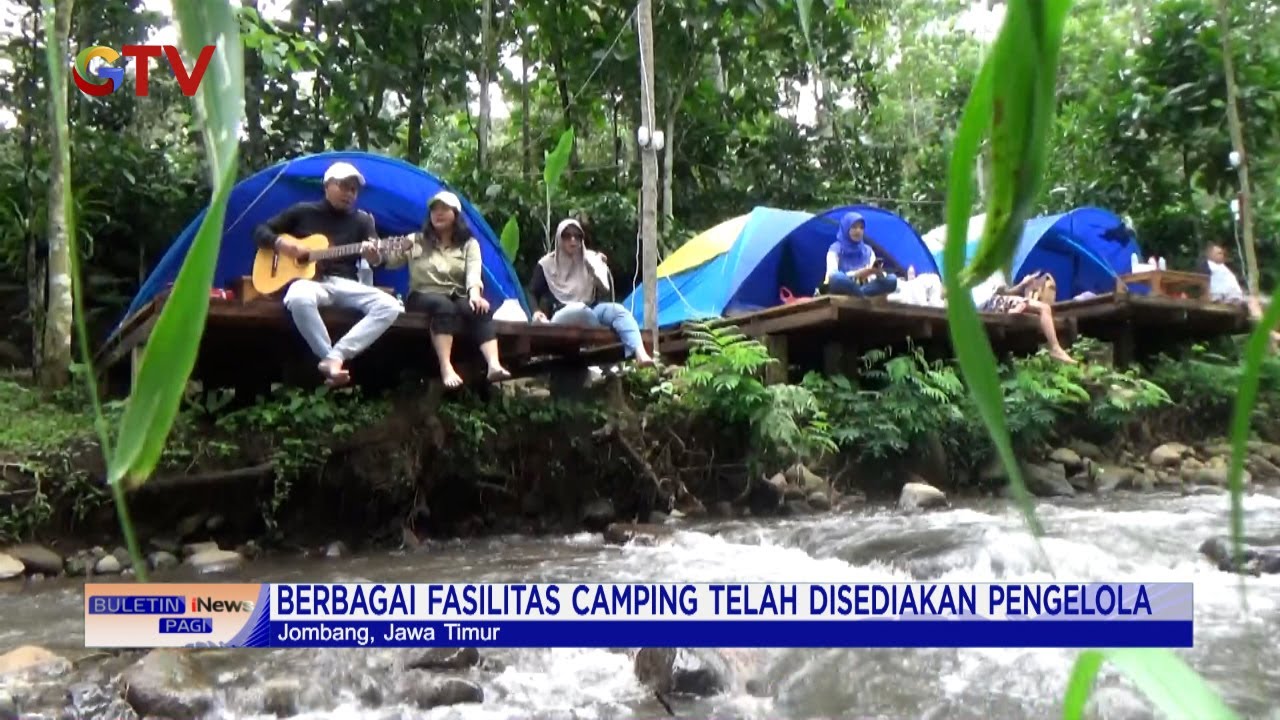 Serunya Camping di Tepi Sungai Lereng Gunung Anjasmoro, Jombang #BuletiniNewsPagi 18/05