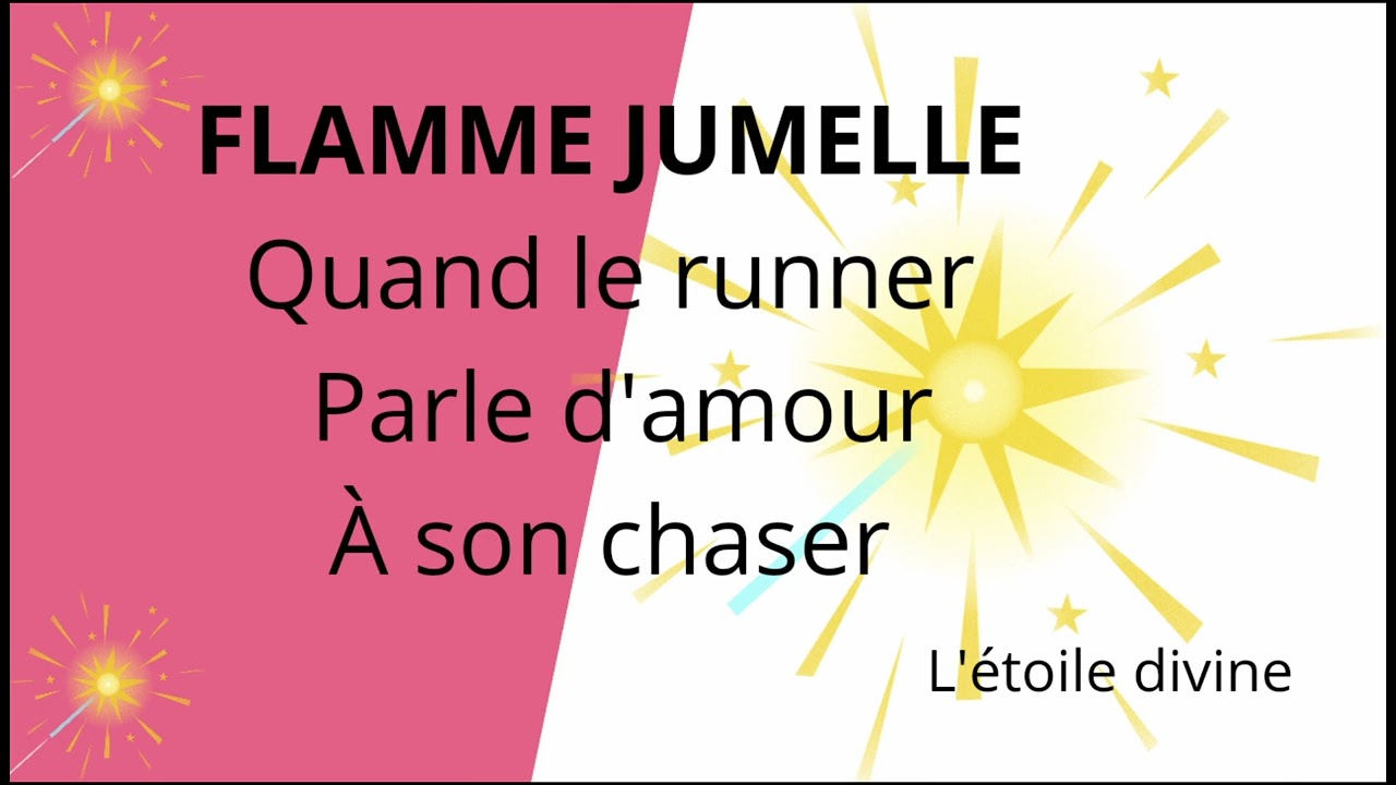 FLAMME JUMELLE quand le runner Parle d'amour à son chaser #conscience #flammesjumelles #runner #âme