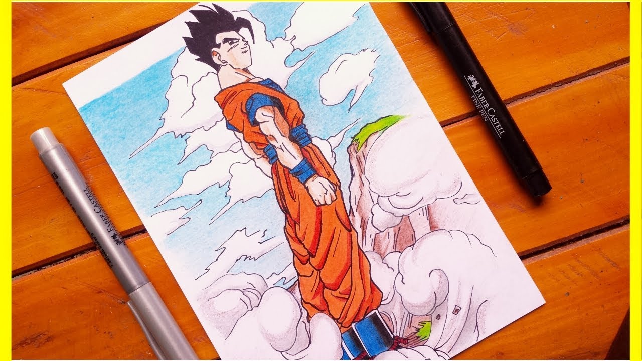 Como desenhar o Gohan mistico || Gohan de Dragonball Z