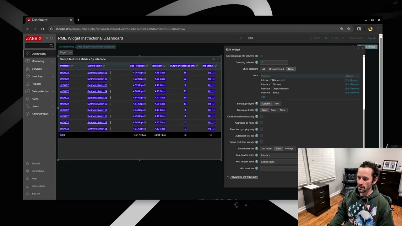 RME Table - Add/Customize a Table Footer