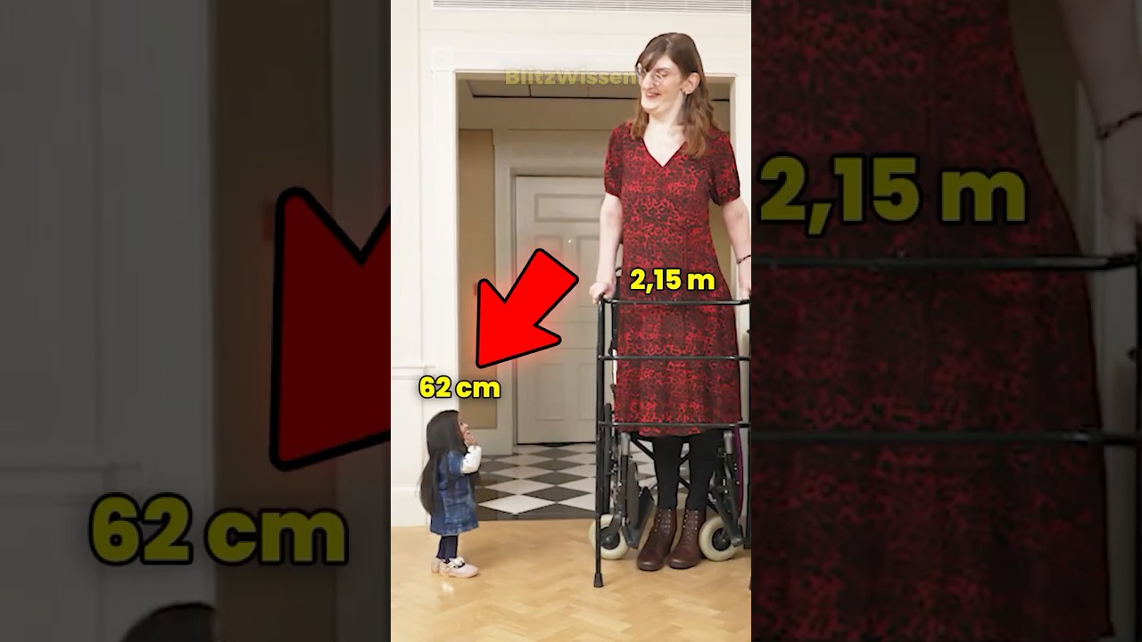 Die kleinste und gr&ouml;&szlig;te Frau der Welt! 👩&zwj;🦰📏🤯