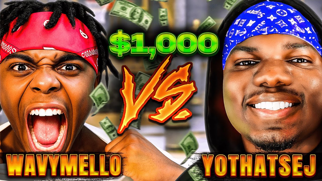 Wavy Mello делает ставку в 1000 долларов против YoThatsEJ... НАКАЛИВАЛОСЬ!!! (NBA 2K25)