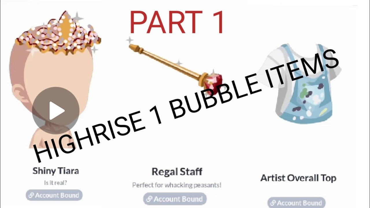 Highrise 1 bubble item part 1. Secret rooms in highrise 1 bubble item