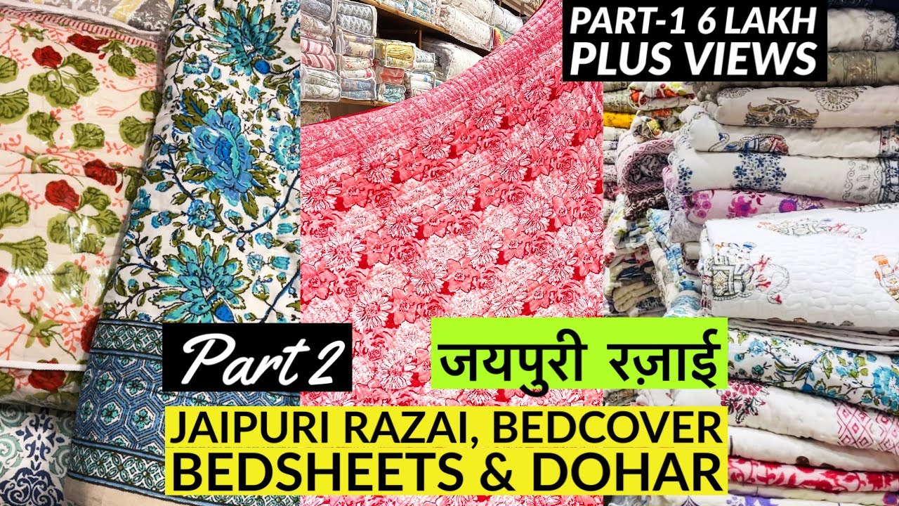 Export Quality Jaipuri Razai, Bedsheets, Dohar From The Manufacturer, Khandelwal Handloom, Jaipur.