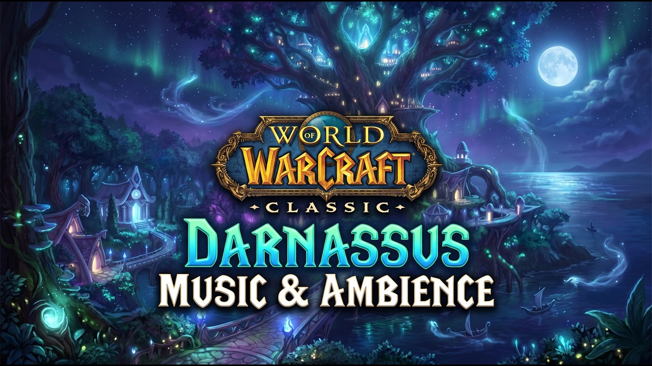 World of Warcraft Classic | Darnassus Music & Ambience for Sleep & Study