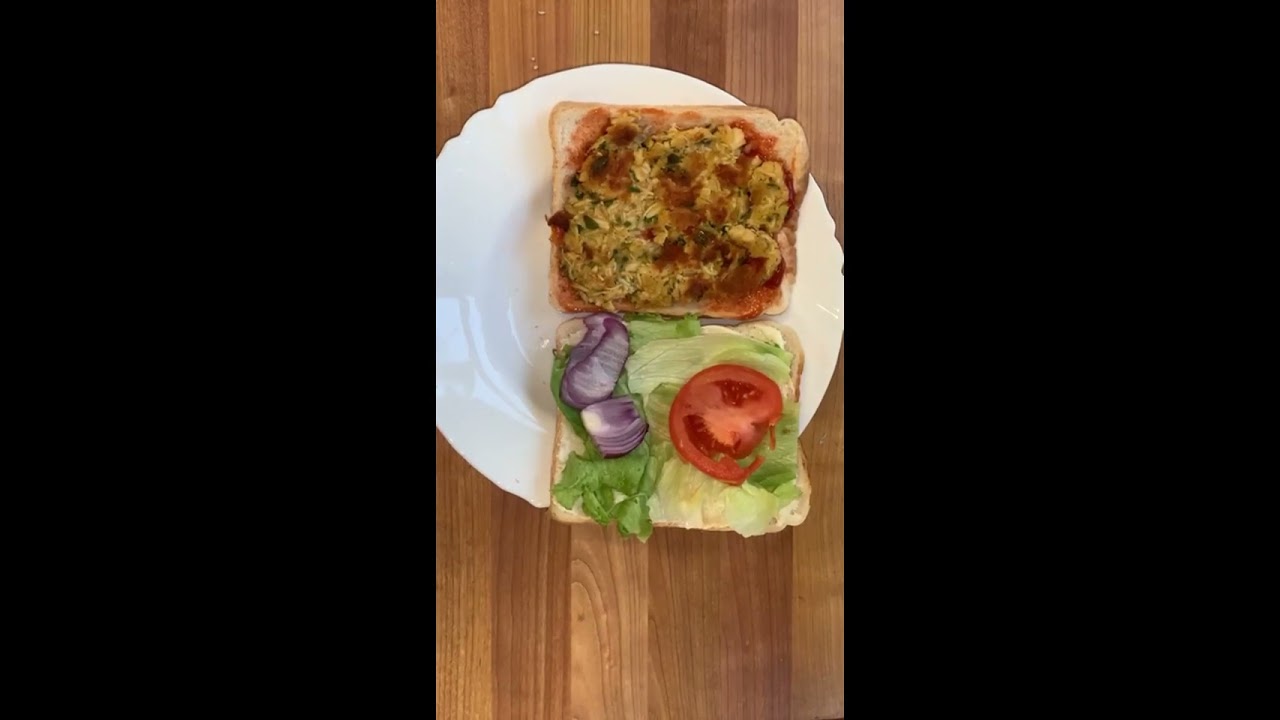 sandwich recipe|instant chicken kabab sandwich by life with Fatima