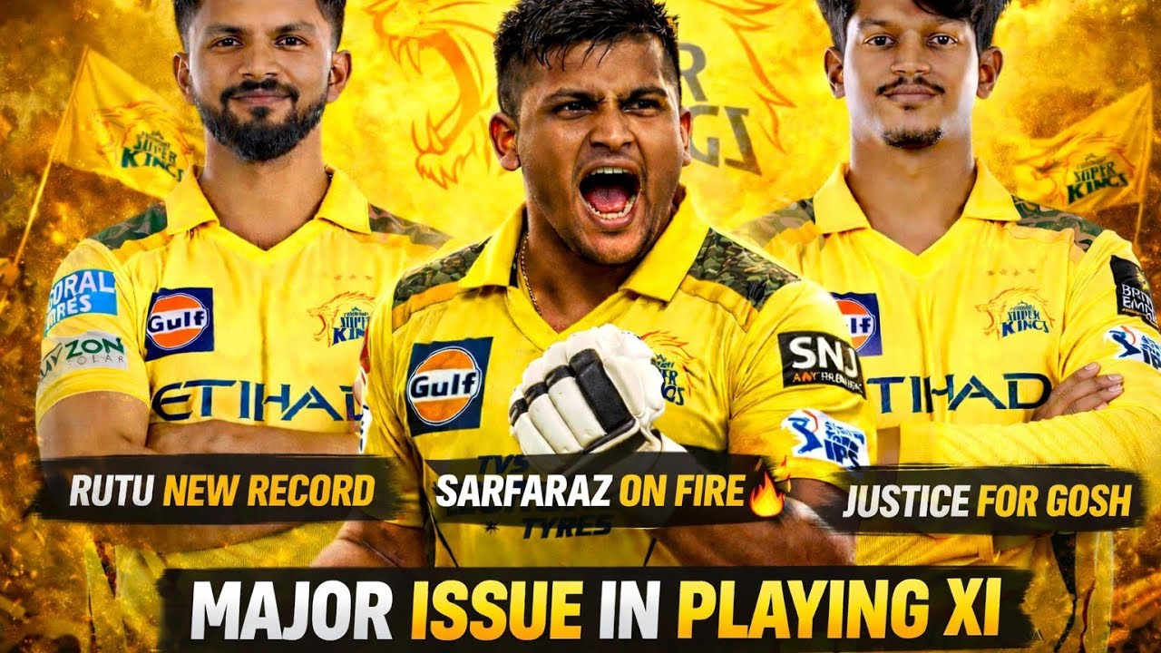 Csk major issues in playing 11🙂 Justice for gosh 🫠 Rutu new record🔥 