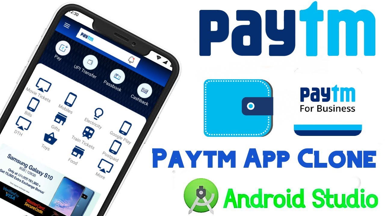 Paytm App Project in Android Studio with Java | Android Shopping App Tutorial | Paytm UI Clone