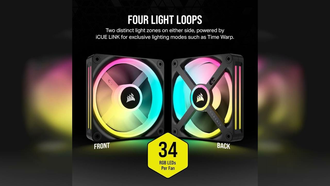 Review: Corsair iCUE Link QX120 RGB 120mm Magnetic Dome RGB Fans - Triple Fan Starter Kit with...