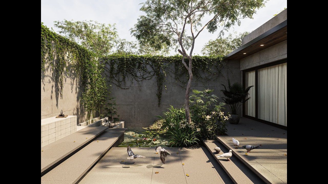 Serene Indoor Courtyard | A Private Oasis Within