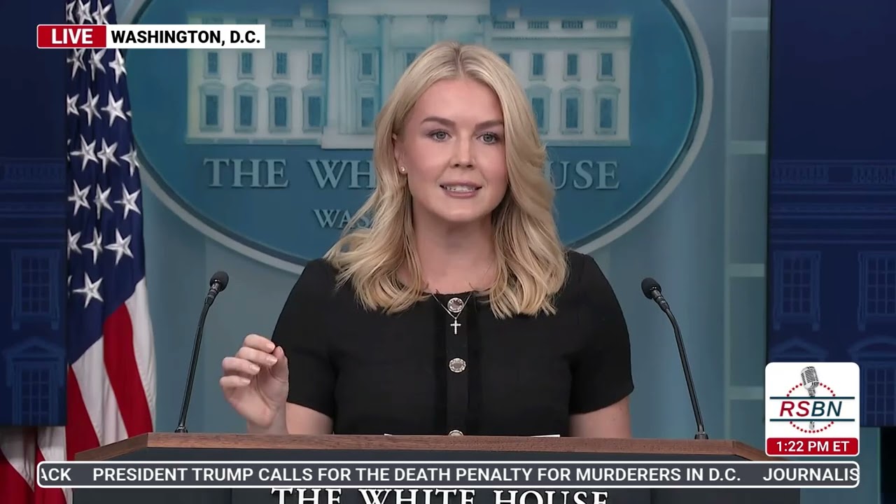 WATCH: White House Press Secretary Karoline Leavitt Holds a Press Briefing - 8/28/25