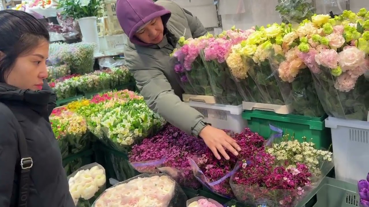 Chợ hoa lớn nhất thành phố Mosscow 