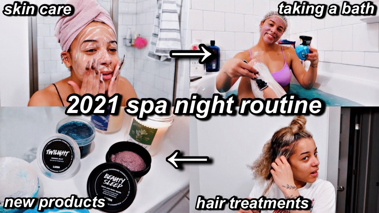 my 2021 spa night routine! *very relaxing* | Azlia Williams