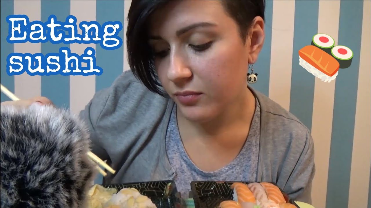ASMR ITA: eating sounds - sushi 😍 Denny Asmr